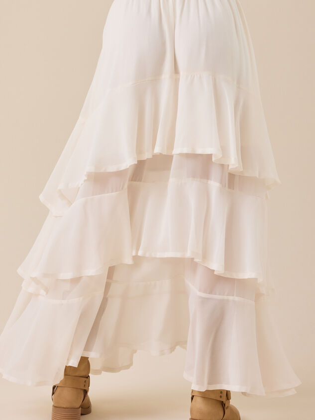 Kirsten Tiered Midi Skirt Detail 5 - TULLABEE