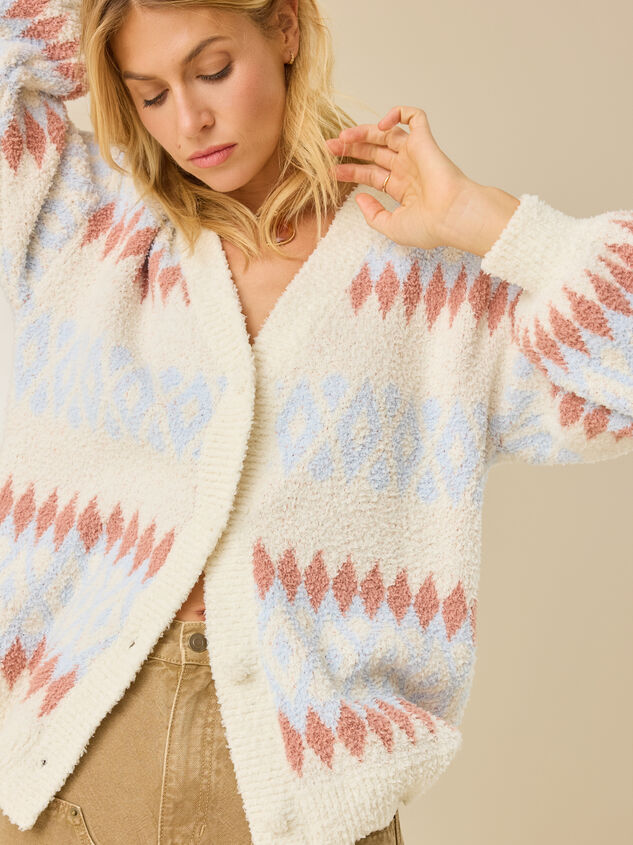 Adalyn Fairisle Cardigan Detail 3 - TULLABEE