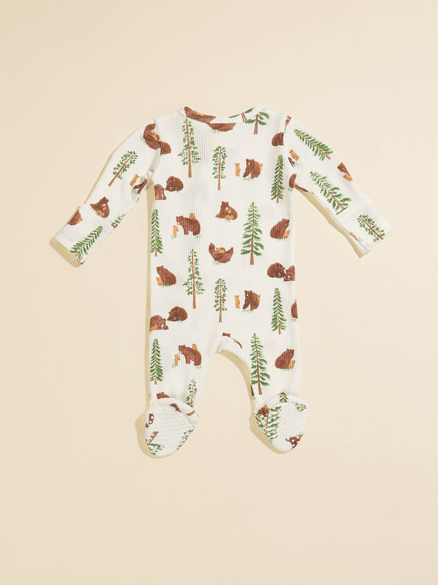 Brown Bear Thermal Footie Detail 2 - TULLABEE