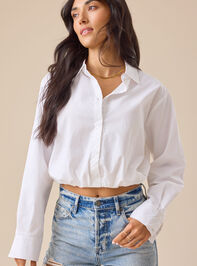Teagan Banded Hem Button-Up - TULLABEE