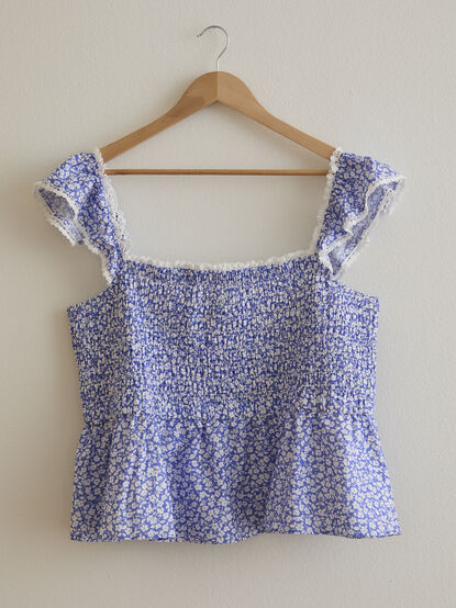 Indie Smocked Babydoll Top - TULLABEE