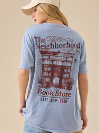 Neighborhood Book Store Oversized Tee Detail 2 - TULLABEE