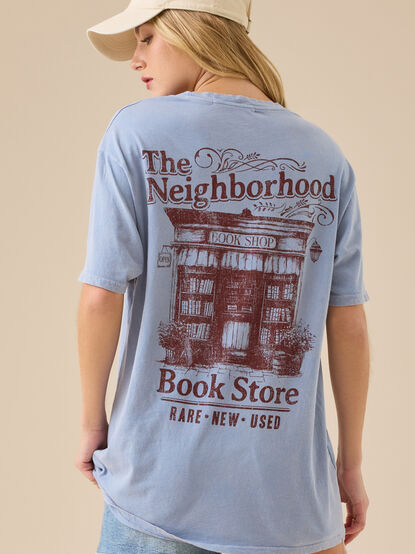 Neighborhood Book Store Oversized Tee - TULLABEE
