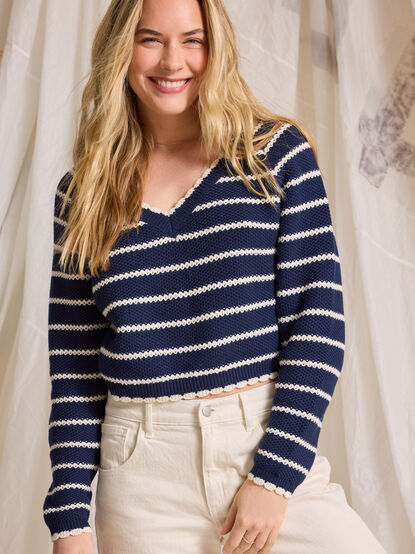 Mila Stripe Sweater - TULLABEE