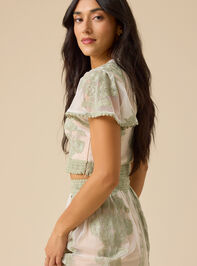 Arissa Floral Embroidered Top Detail 3 - TULLABEE