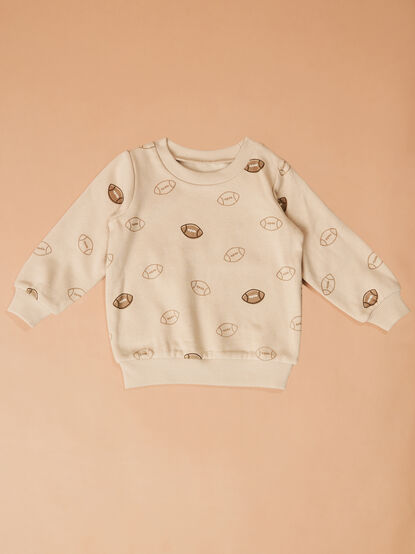 Vintage Football Sweatshirt and Jogger Set by Mud Pie - TULLABEE
