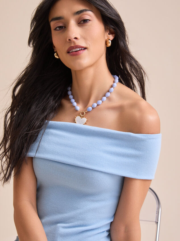 Drew Off-Shoulder Top Detail 3 - TULLABEE