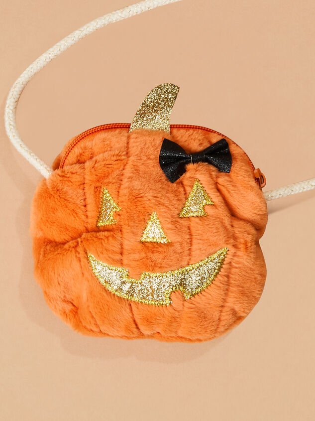 Pumpkin Light Up Purse by Mud Pie Detail 2 - TULLABEE