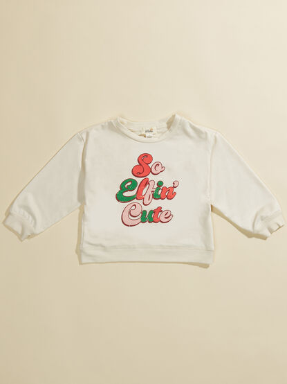 So Elfin' Cute Sweatshirt - TULLABEE