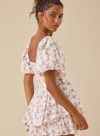 Melanie Puff Sleeve Romper Detail 6 - TULLABEE