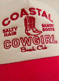 Coastal Cowgirl Trucker Hat Detail 2 - TULLABEE