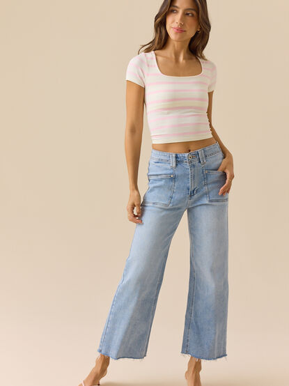 Maddie Cropped Jeans - TULLABEE