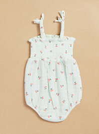 Carrie Cherry Tie Strap Bubble Detail 2 - TULLABEE
