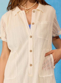 Golden Sand Romper Cover Up Detail 2 - TULLABEE