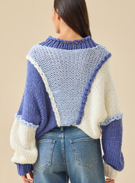 Andy Colorblock Braid Sweater Detail 6 - TULLABEE