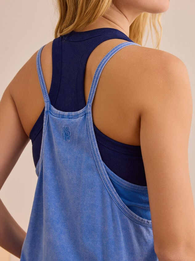 Hang Tough Mineral Wash Mini Dress Detail 5 - TULLABEE