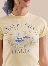 Amalfi Coast Baby Tee Detail 2 - TULLABEE