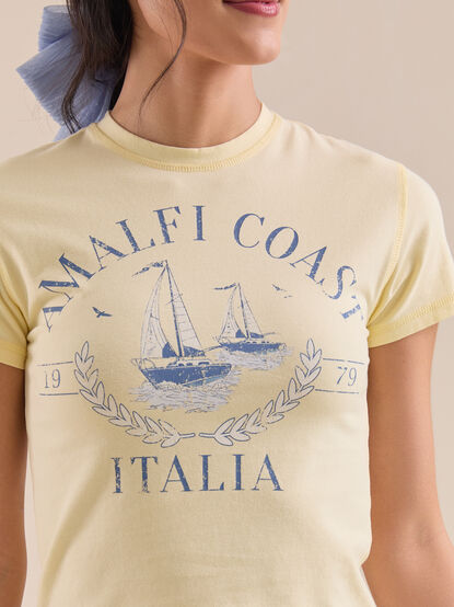 Amalfi Coast Baby Tee - TULLABEE