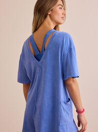 Hang Tough Washed Reversible Tee Romper Detail 4 - TULLABEE