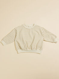 Owen Striped Sweatshirt by Quincy Mae - TULLABEE