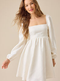 Eileen Satin Mini Dress Detail 3 - TULLABEE
