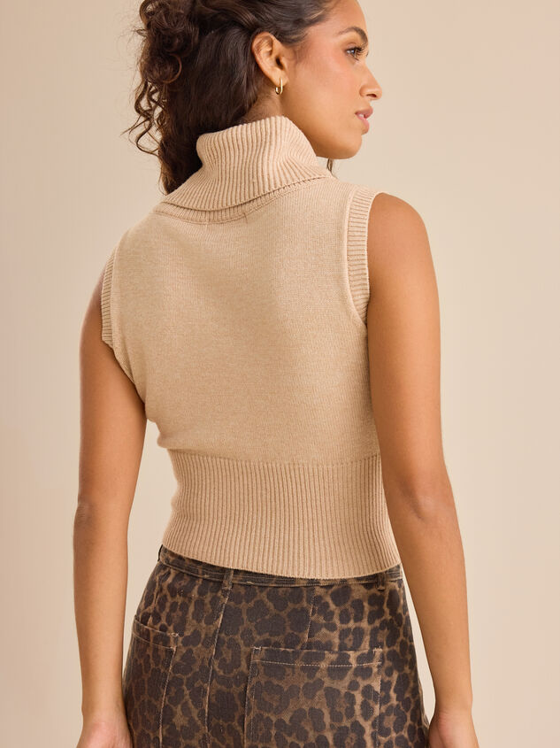 Paityn Turtleneck Vest Detail 4 - TULLABEE