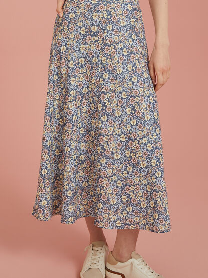 Ainsley Floral Midi Skirt - TULLABEE
