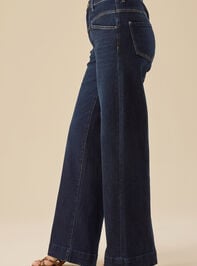 Jade Wide Leg Jeans Detail 4 - TULLABEE