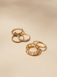 Dainty Clover Ring Set - TULLABEE