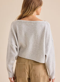 Ainsley Boat Neck Sweater Detail 4 - TULLABEE