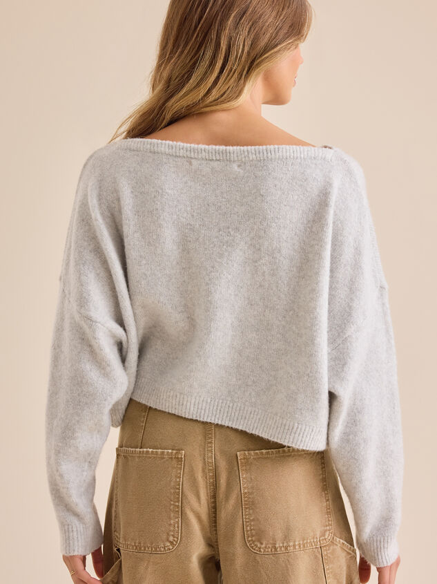 Ainsley Boat Neck Sweater Detail 4 - TULLABEE