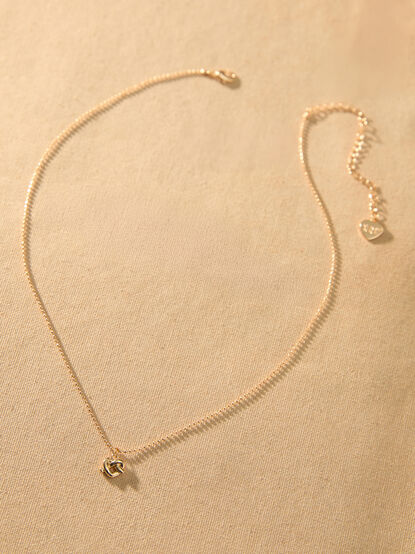 Infinite Twist Charm Necklace - TULLABEE