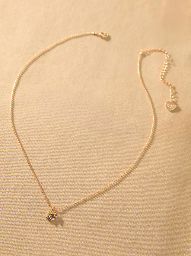 Infinite Twist Charm Necklace Detail 2 - TULLABEE