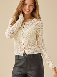 Lorraine Lace Button Front Top - TULLABEE