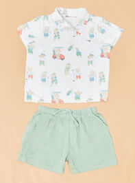 Tee Time Teddys Polo and Shorts Set - TULLABEE