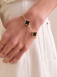 Clover Double Sided Gold Bracelet - TULLABEE