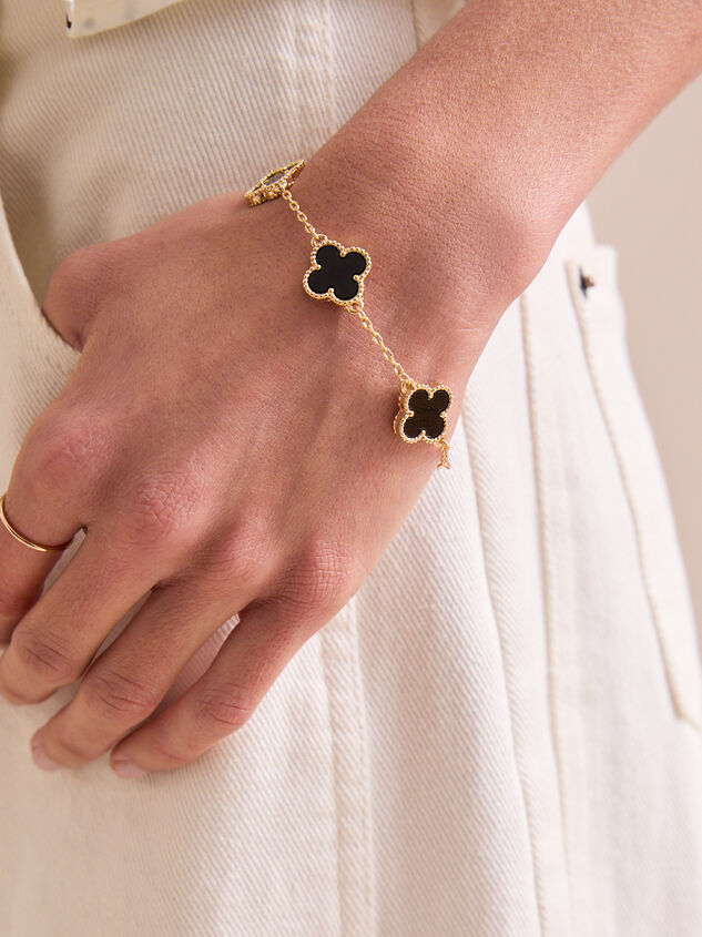 Clover Double Sided Gold Bracelet - TULLABEE