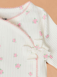 Diana Floral Bodysuit by Mud Pie Detail 2 - TULLABEE