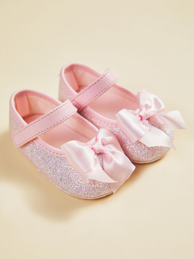Tish Baby Glitter Ballet Flat Detail 3 - TULLABEE