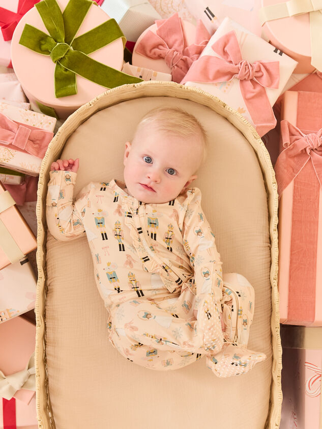 Sugarplum Dreams Ruffle Footie - TULLABEE