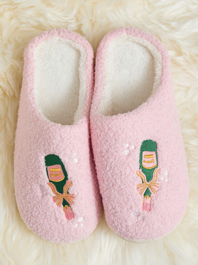 Champagne Slippers Detail 2 - TULLABEE