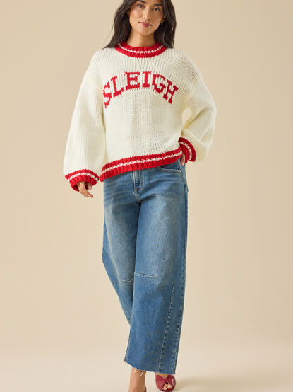Sleigh Intarsia Pullover - TULLABEE