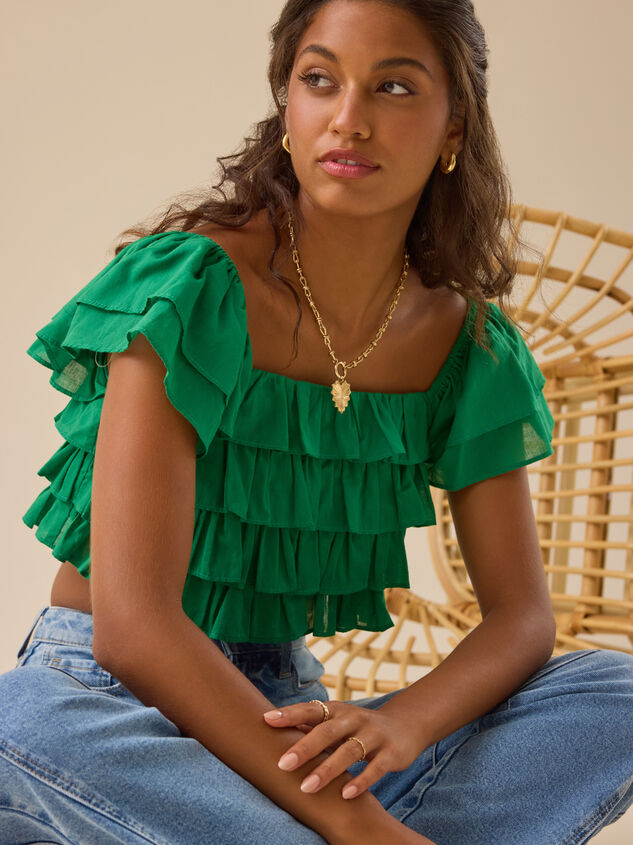 Simone Ruffle Top - TULLABEE