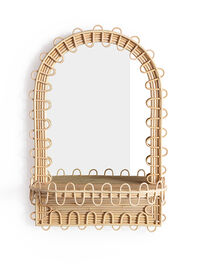Cora Woven Shelf Mirror - TULLABEE