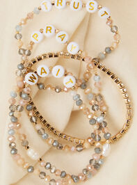Pray, Wait, Trust Bracelet Set - TULLABEE