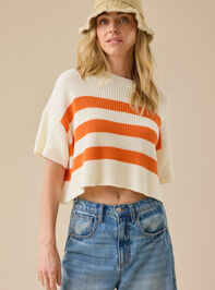 Ricki Striped Boxy Sweater - TULLABEE