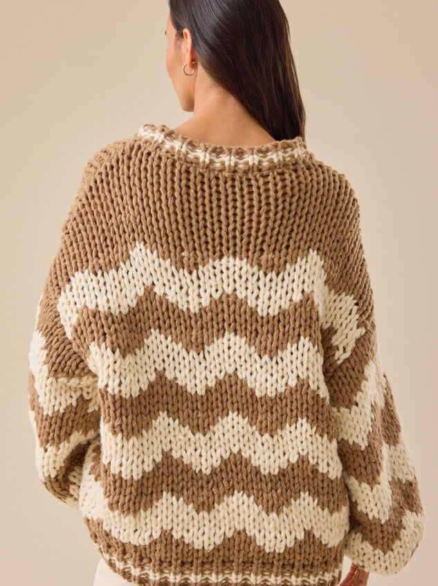Ella Braid Trim Cardigan Detail 4 - TULLABEE