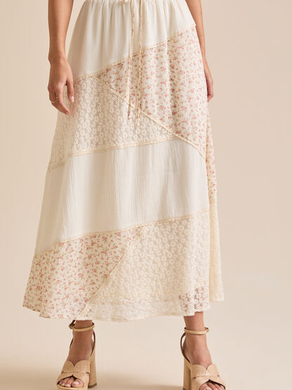Aster Floral Midi Skirt - TULLABEE