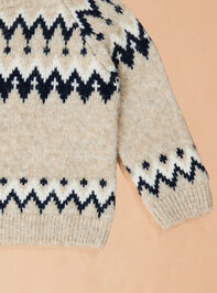 Frosty Fair Isle Sweater Detail 3 - TULLABEE