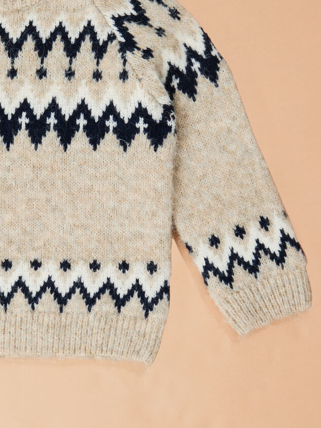 Frosty Fair Isle Sweater Detail 3 - TULLABEE